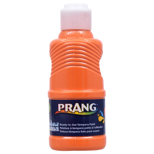 Prang Tempera Orange Paints, 8 oz. (Pack of 6)