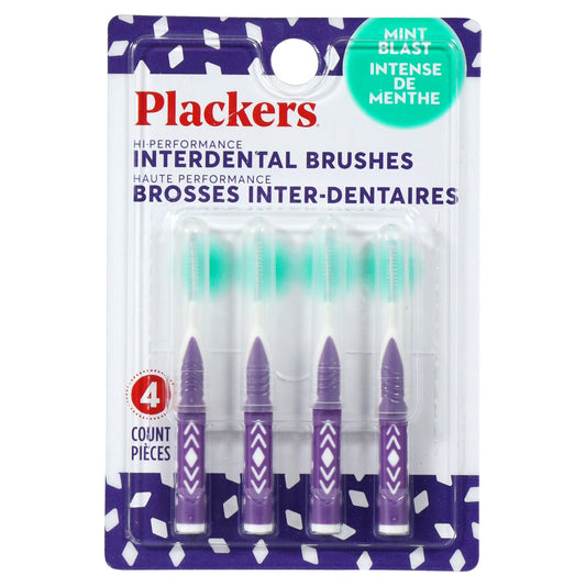 Plackers Interdental Brushes, 4-ct. Packs (Pack of 24)