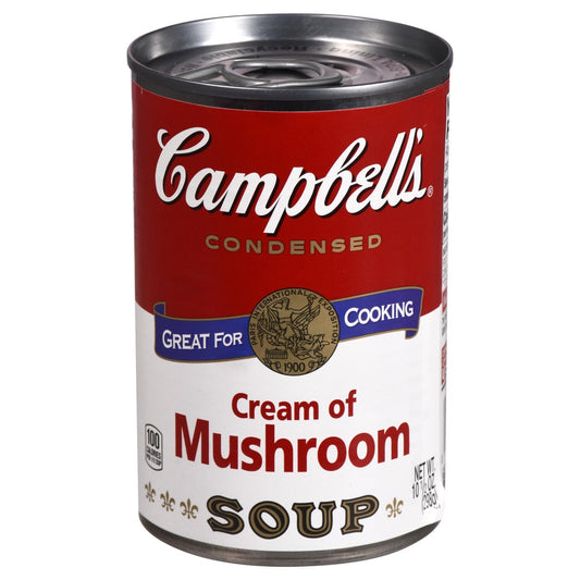 Campbells Cream of Mushroom Soup, 10.75-oz. Cans (Pack of 24)