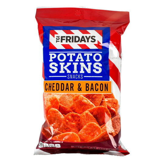T.G.I. Friday's Cheddar & Bacon Potato Skins Snack Chips, 4.5 oz. (Pack of 17)