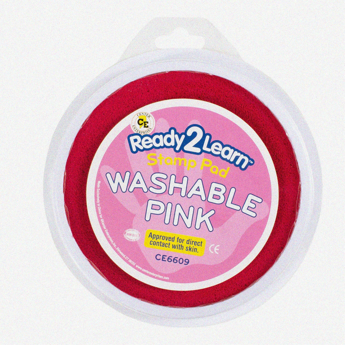 Jumbo Pink Circular Washable Stamp Pad 5.75"