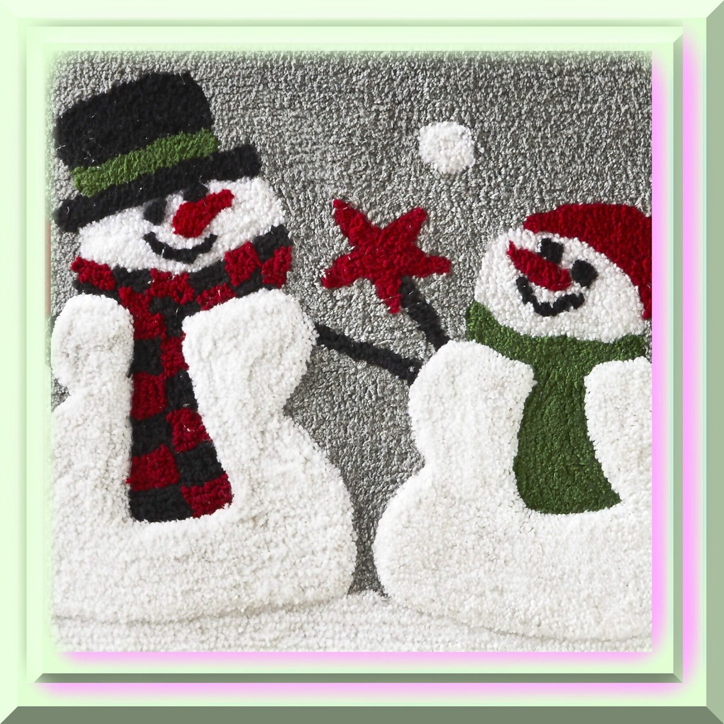 Woodland Winter Bath Rug 30x20 Multicolored