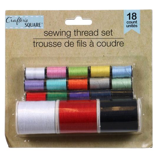 Crafter's Square Colored Thread Sets, 18-ct. Packs (Pack of 36)
