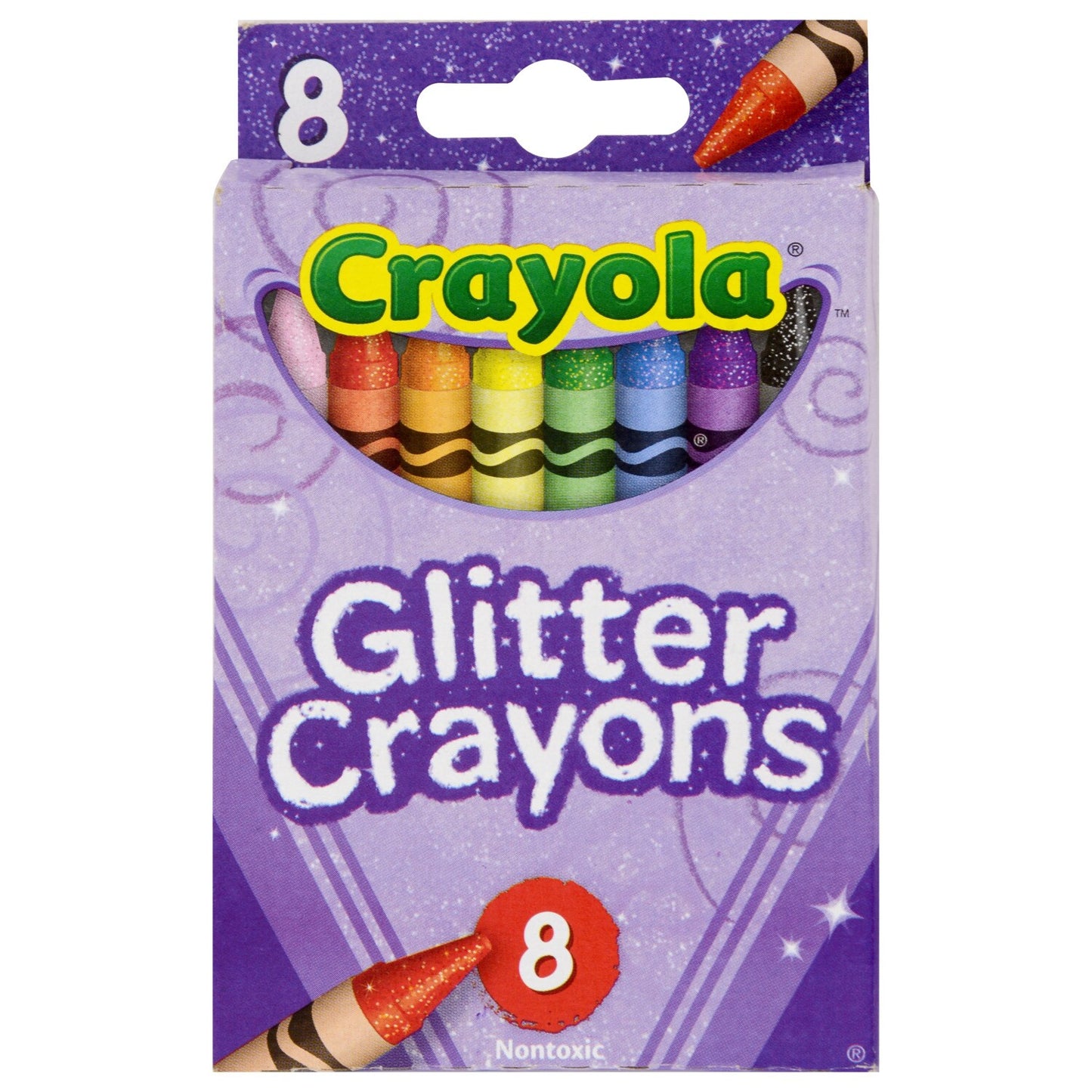 Crayola Glitter Crayons, 8-ct. Boxes (Pack of 48)