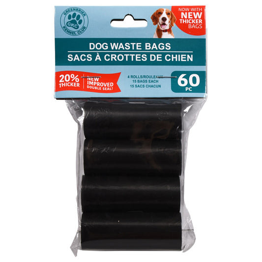 Greenbrier Kennel Club Dog Waste Bags, 60-ct. Packs (Pack of 24)