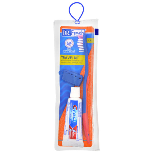 Dr. Fresh Travel Toothbrush Kits, 10.25x2.875 in. (Pack of 24)