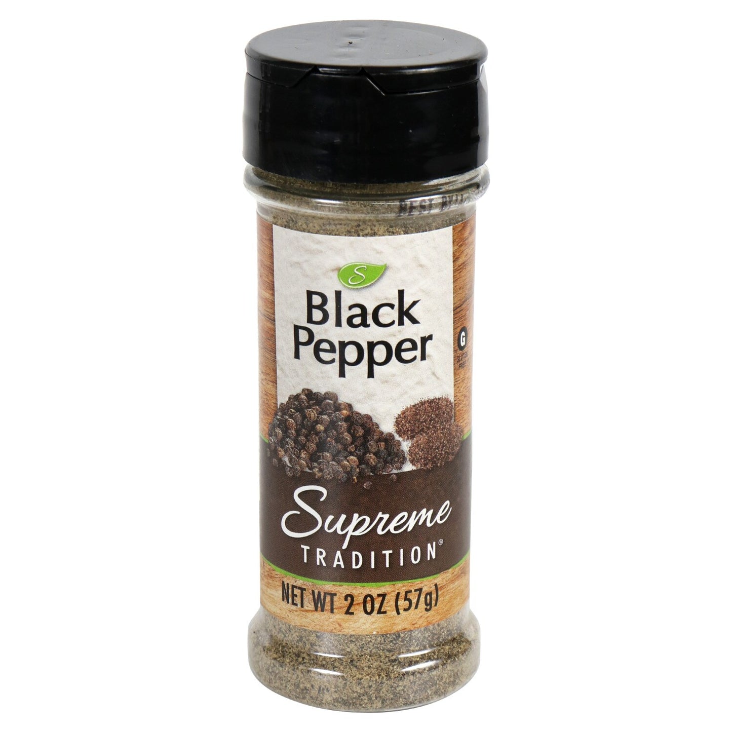 Supreme Tradition Pure Ground Pepper, 2-oz. Containers (Pack of 12)