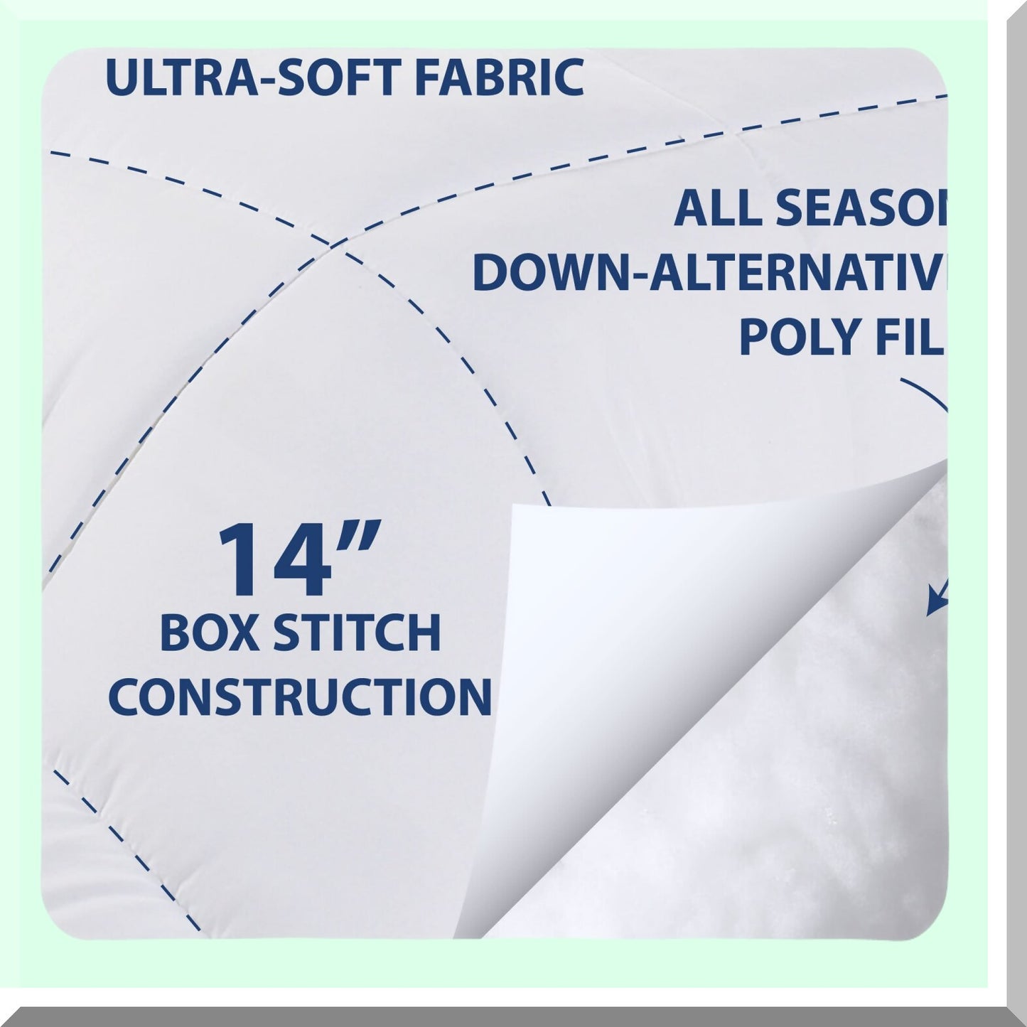 Luxury Soft Microfiber Down Alternative Comforter - All Season Double Fill Full Bedding Comforter - Chocolate - 1-Piece Duver Insert