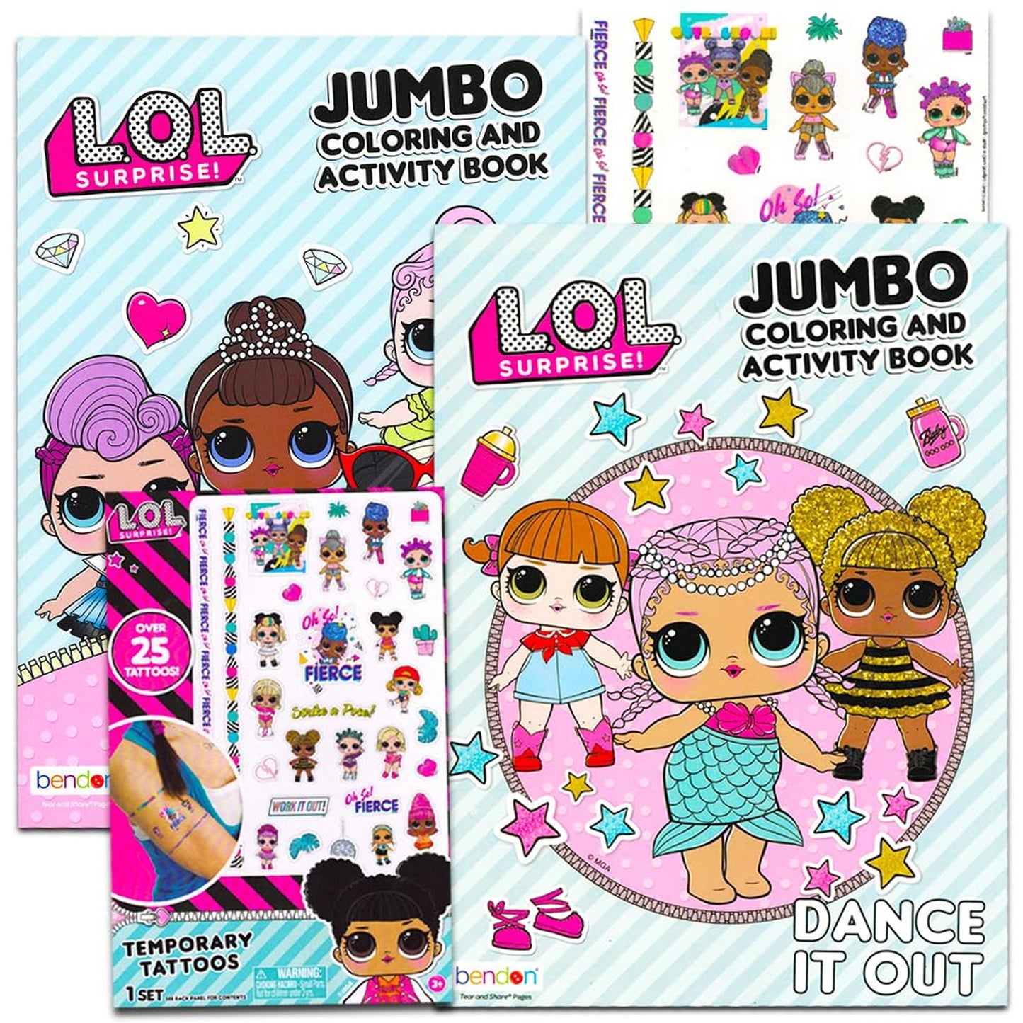 Lol Dolls Coloring Books and Party Supplies Bundle