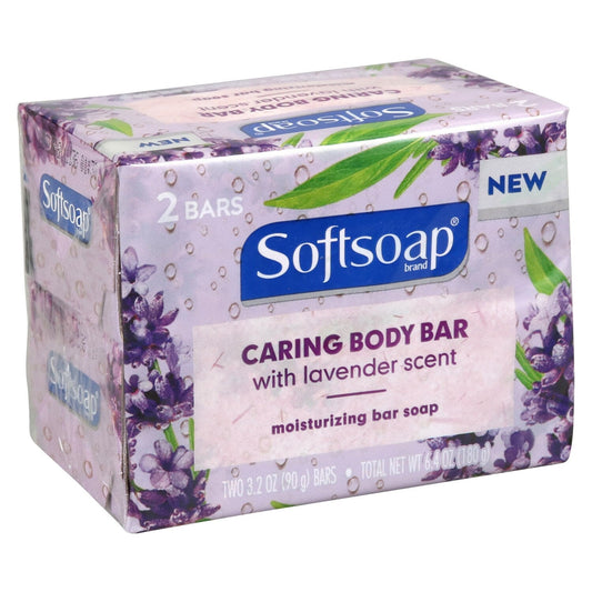 Softsoap Caring Body Bars with Lavender Scent, 2-ct. Packs (Pack of 36)