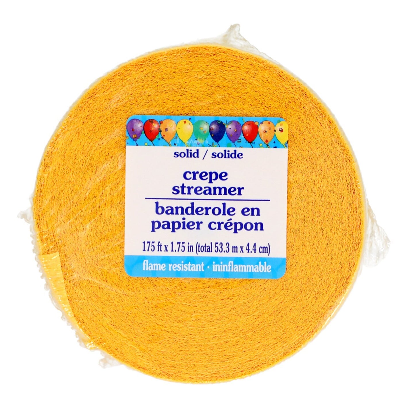 Buttercup Crepe Paper Streamer, 175-ft. x 1.75-in. (Pack of 24)