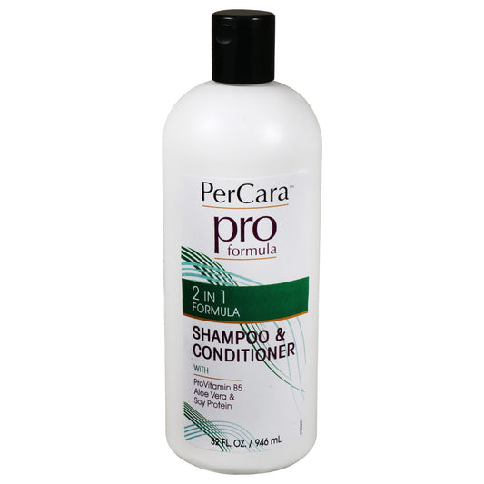 Per Cara Pro 2-In-1 Shampoo and Conditioner, 32 oz. Bottles (Pack of 4)