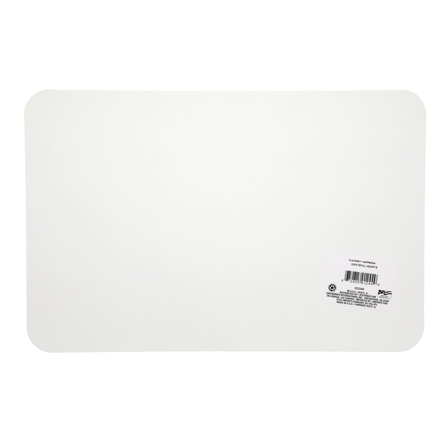 Grateful Hearts Themed Placemats, 11.25x17.125-in. (Pack of 18)