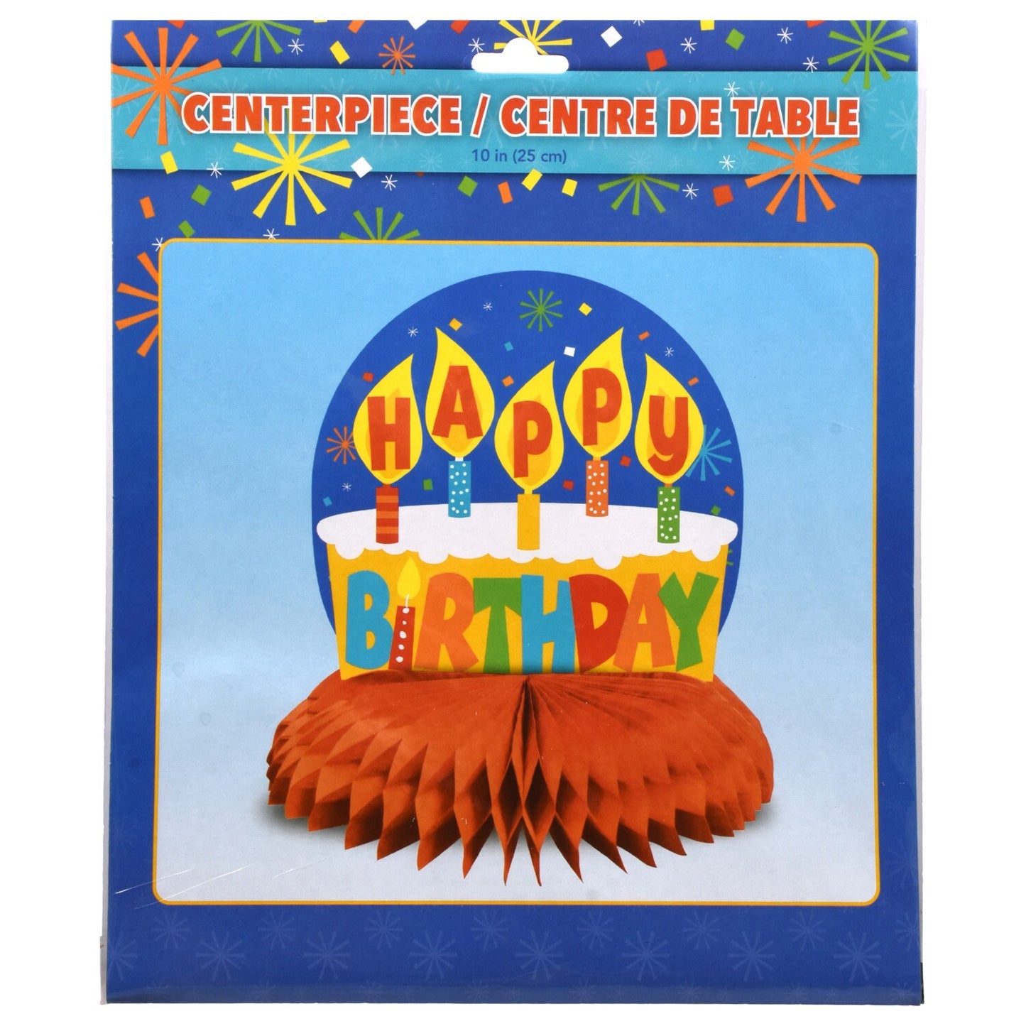Bright Happy Birthday Standing Centerpieces, 10-in. (Pack of 18)