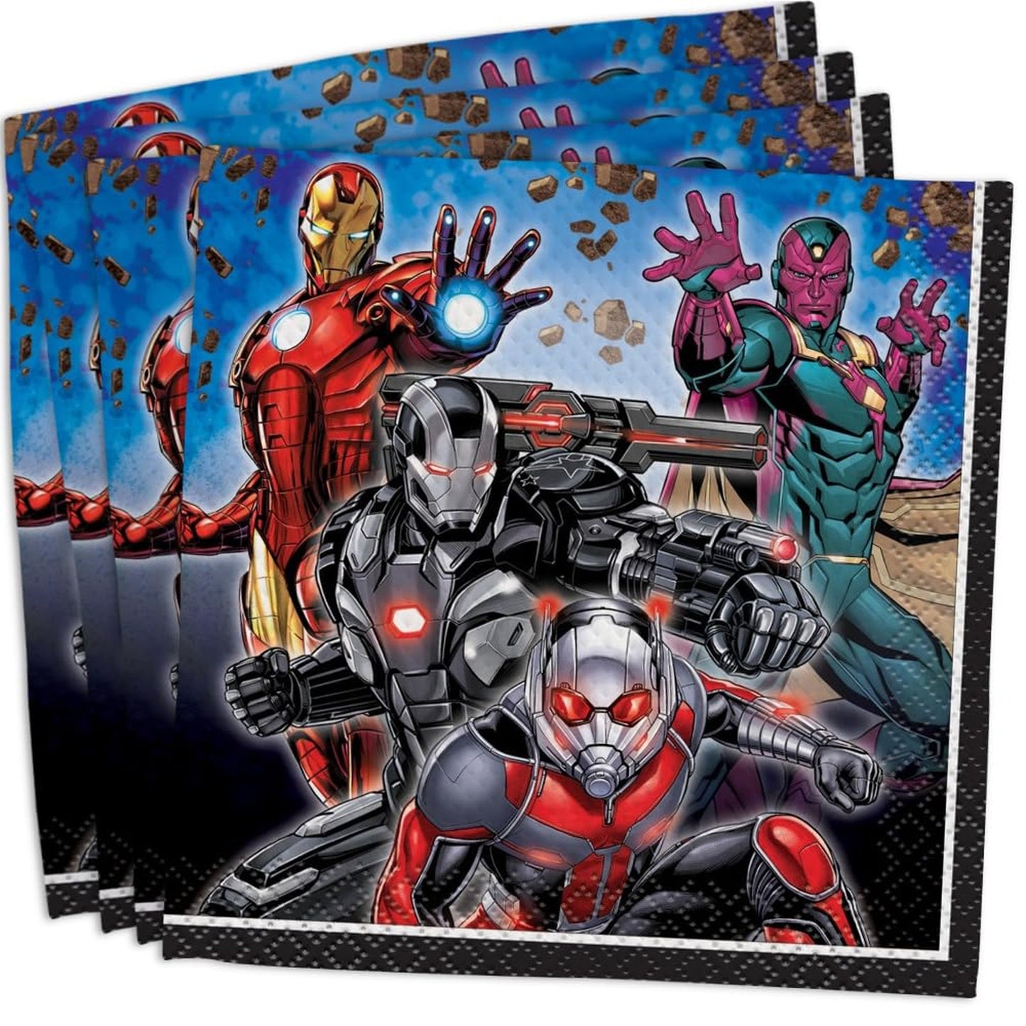 Avengers Beverage Paper Napkins 5" x 5" 16 Pcs