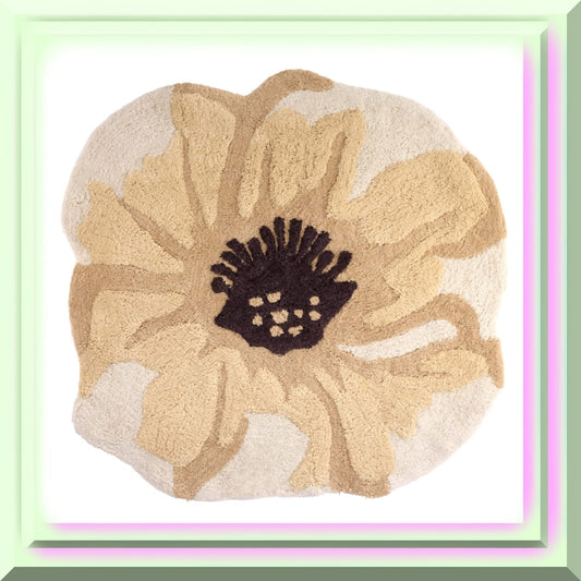 Cotton Bath Mat with Non-Slip Backing 27x28