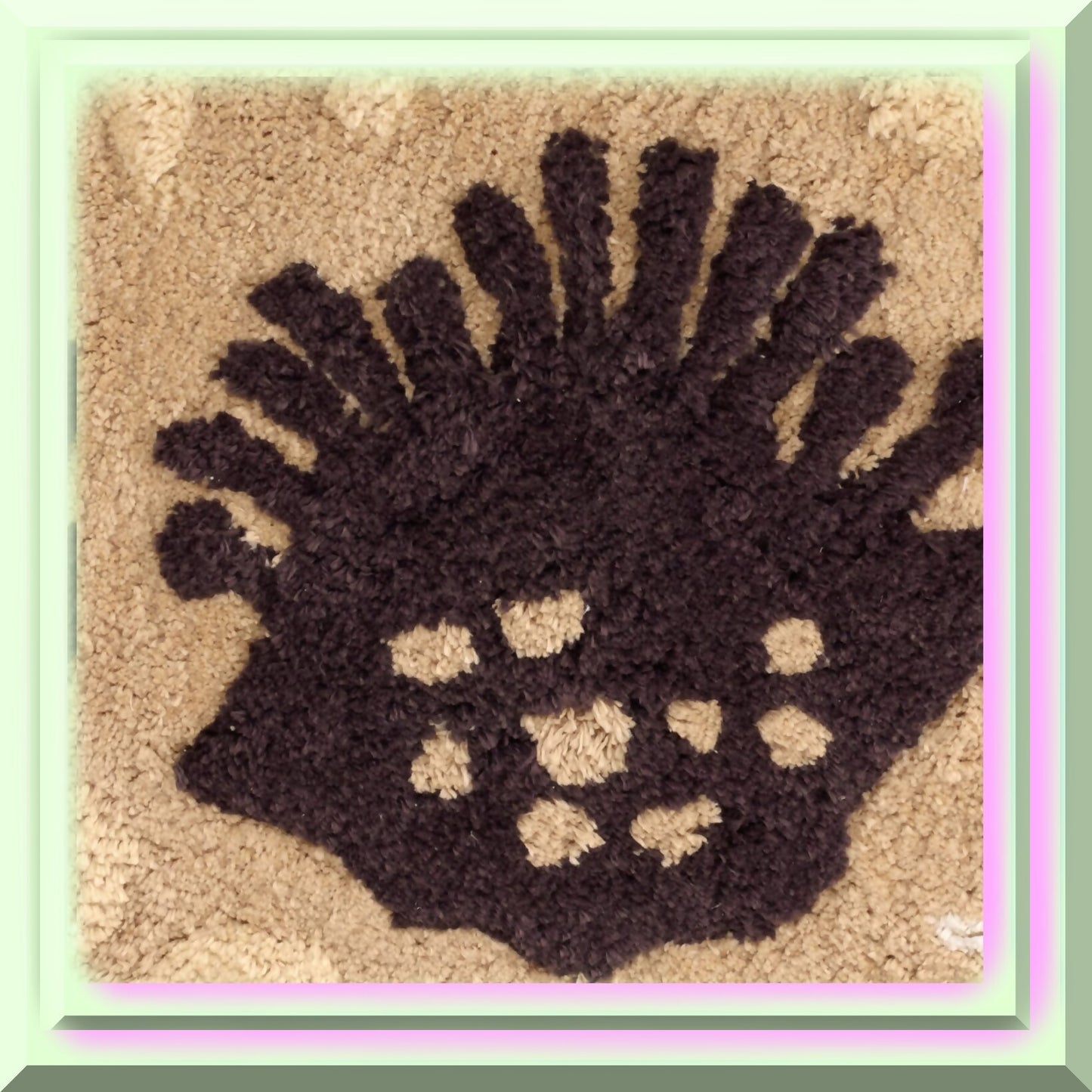 Cotton Bath Mat with Non-Slip Backing 27x28