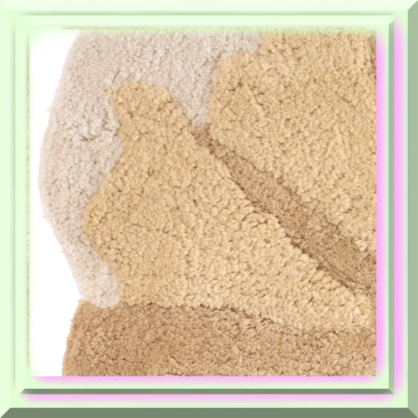 Cotton Bath Mat with Non-Slip Backing 27x28