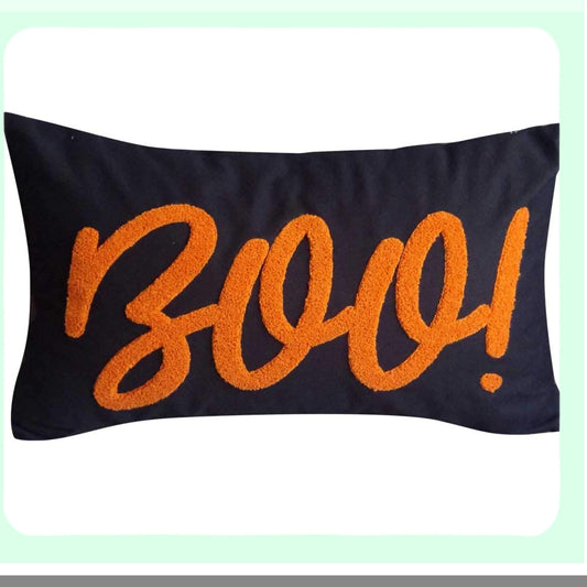 Chic Stitched Canvas Pillow Cover - Stylish Embroidered Decorative Cushion for Home Decor Boost