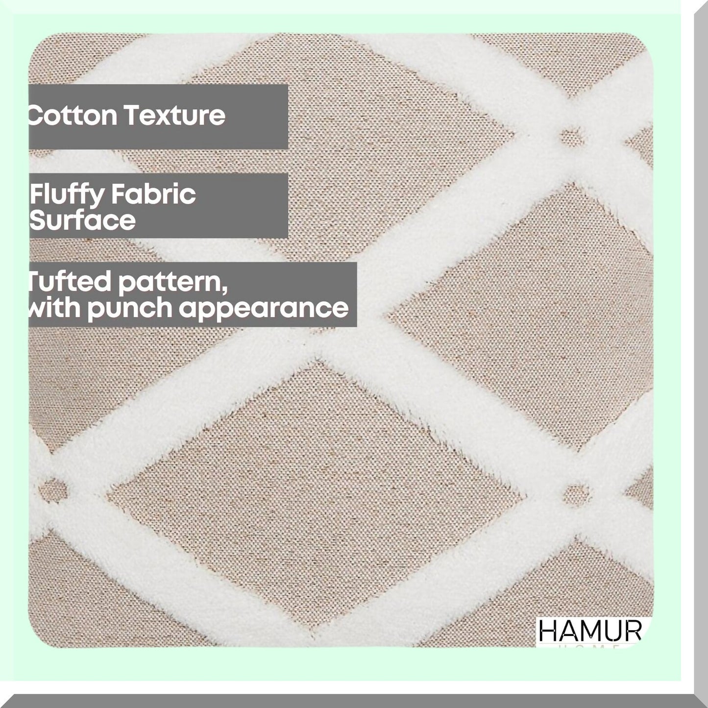 Luxury Home Decor Pillow Cover Set - 22x22 Inch Soft Cushion Case for Sofa Couch, Living Room & Bedroom - Pack of 2 Beige Throw Pillow Covers