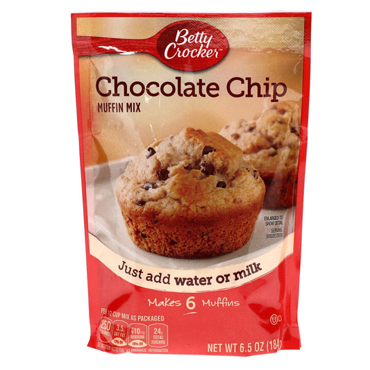 Betty Crocker Chocolate Chip Muffins, 6.5-oz. Packages (Pack of 9)