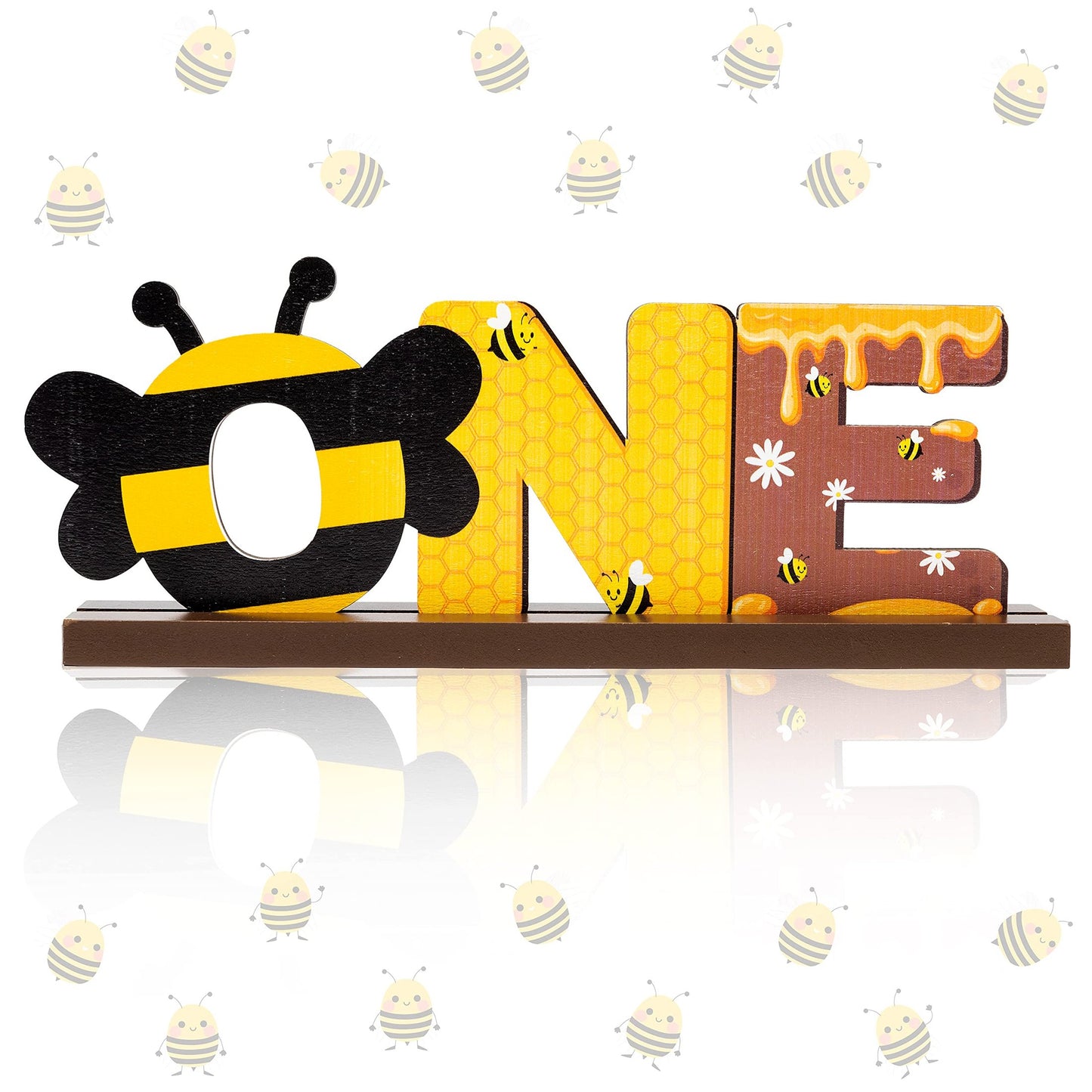 Honey Bee Themed First Birthday Centerpiece for Baby Shower