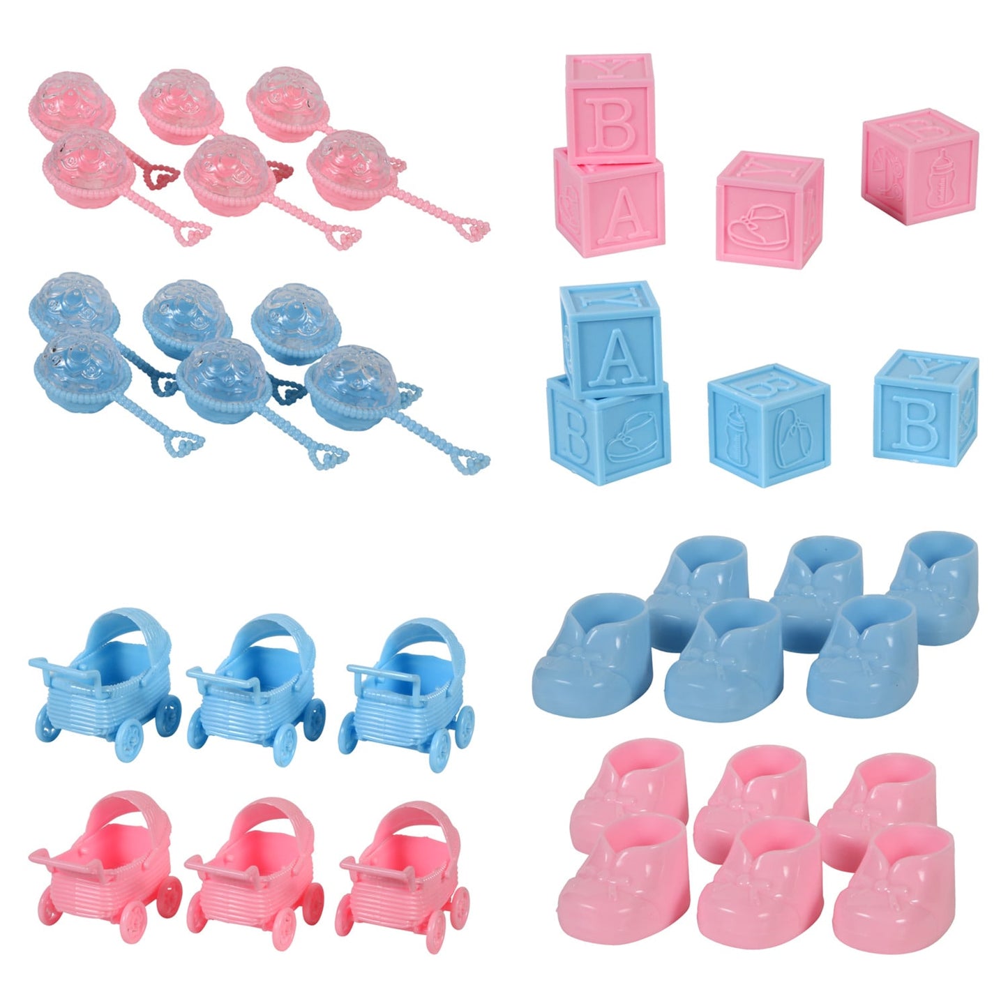 Large Blue & Pink Baby Shower Favors (Pack of 24)