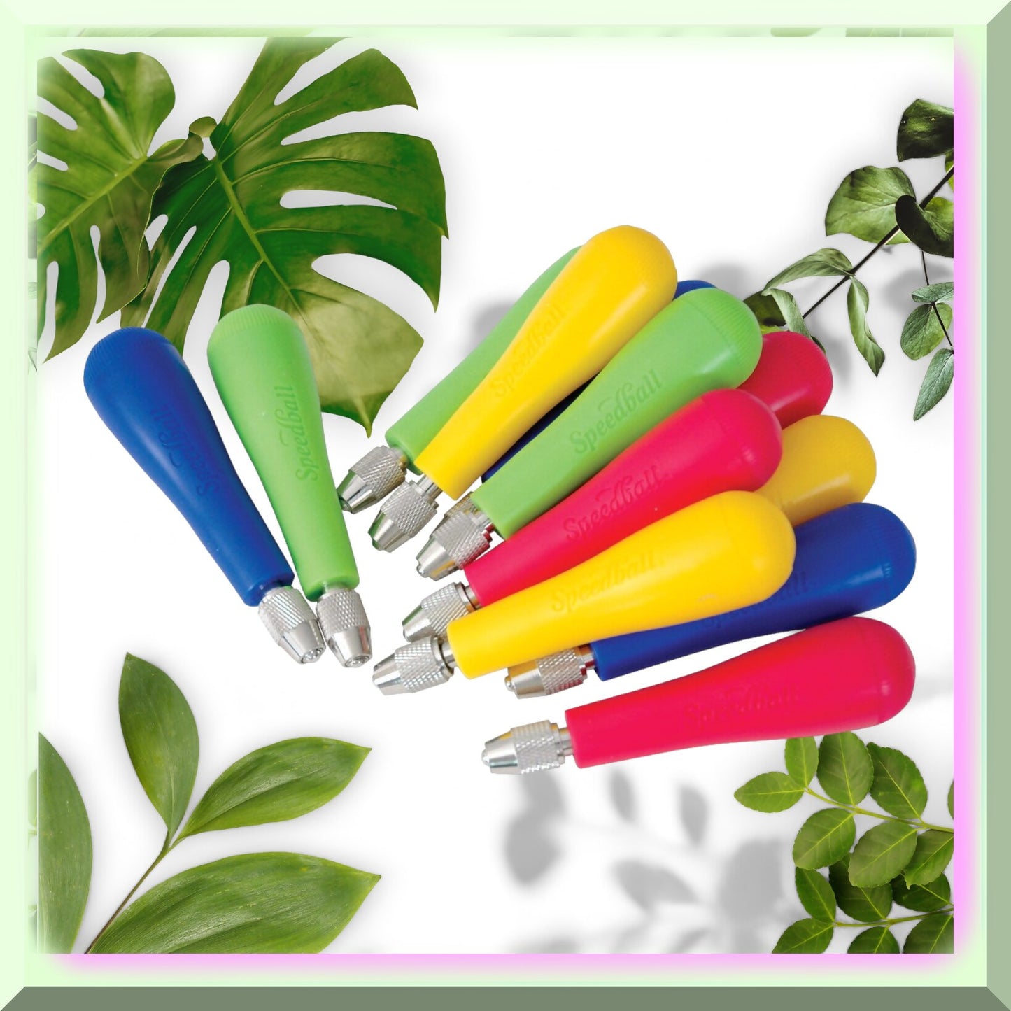 12 Assorted Color Cutter Handles Set