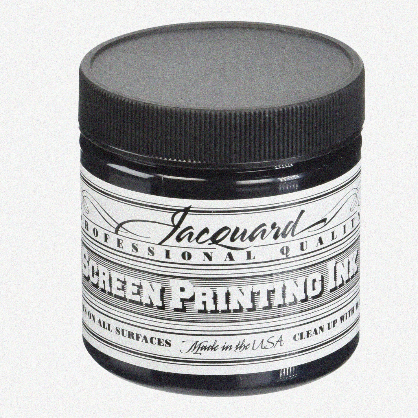 Black Water-Soluble Screen Printing Ink 4oz