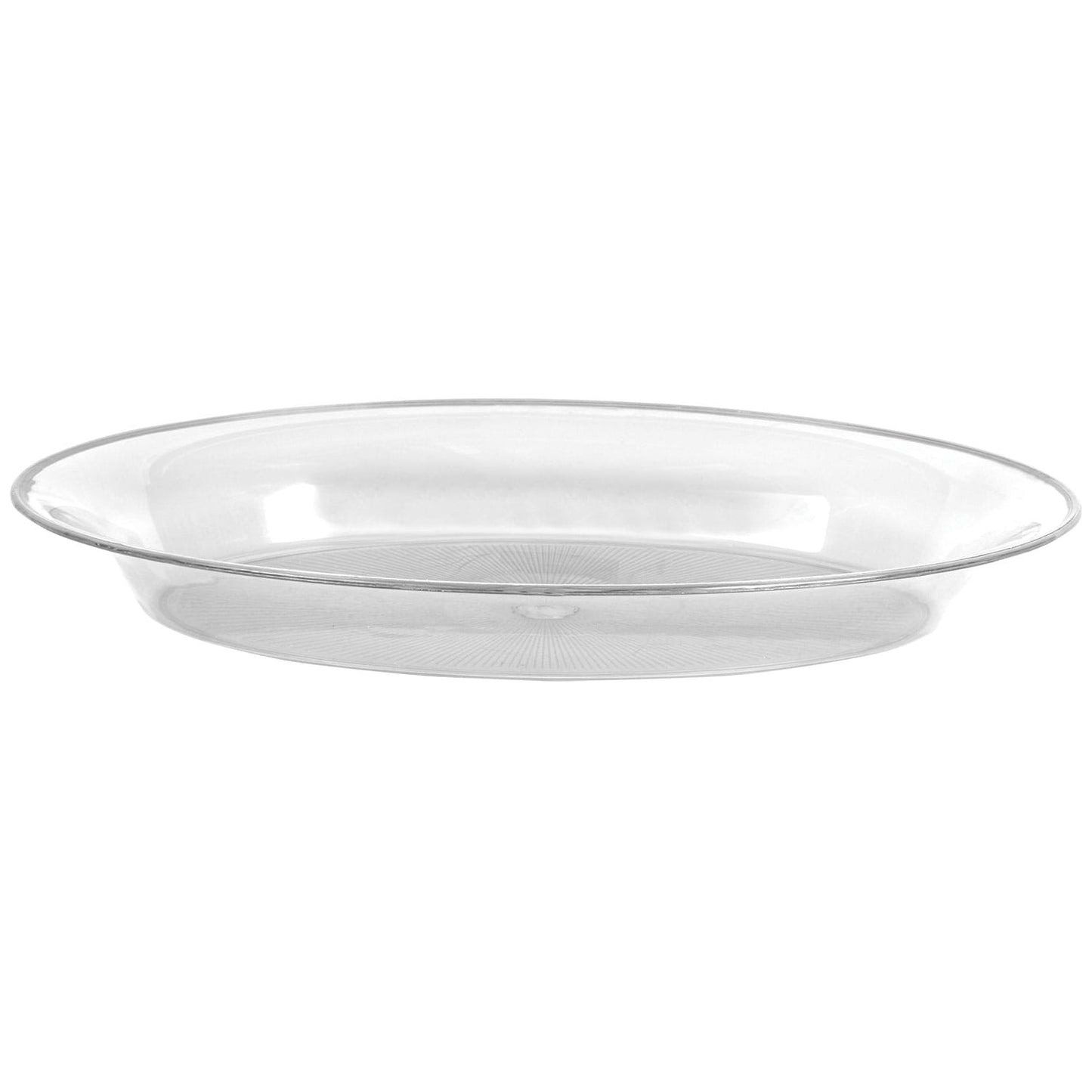 Translucent Plastic Oval Platters (Pack of 36)