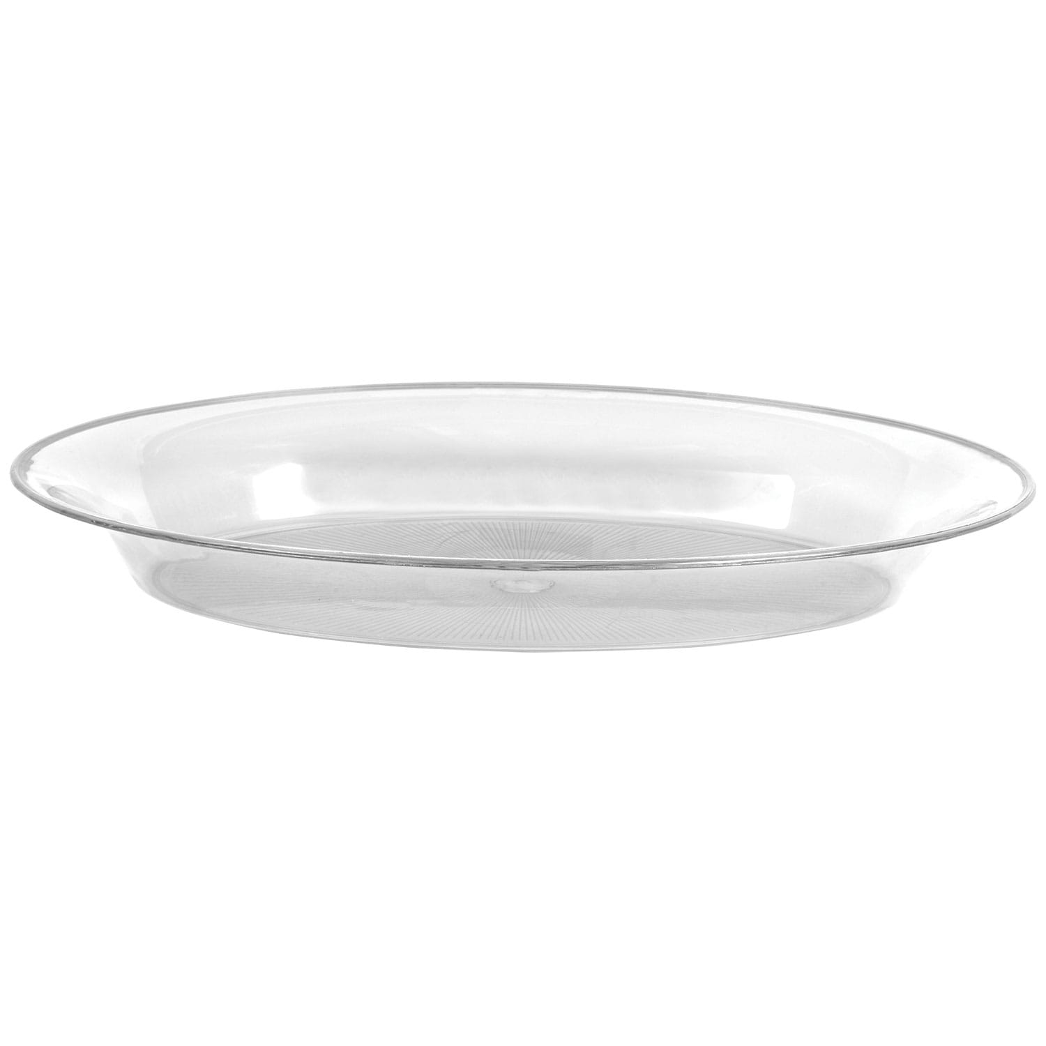Translucent Plastic Oval Platters (Pack of 36)