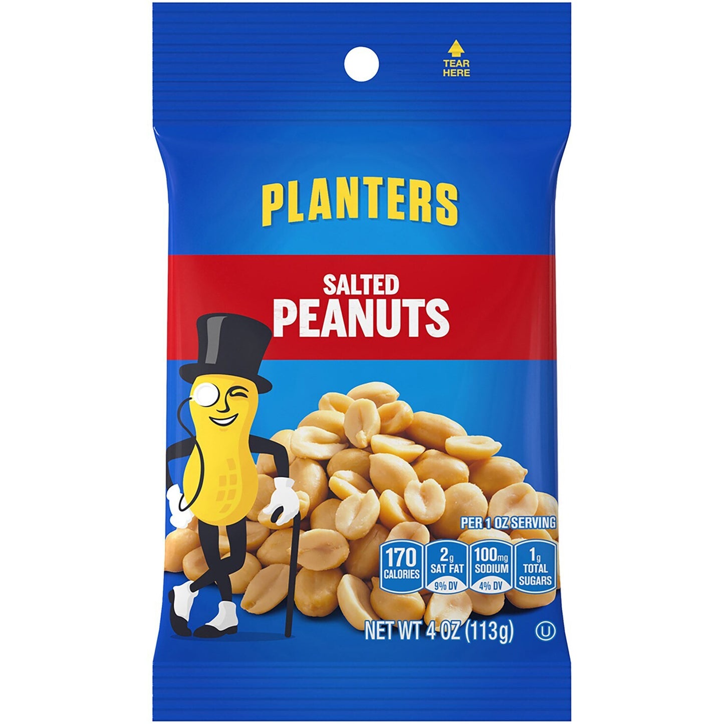 Planters Original Salted Peanuts, 4-oz. Packs (Pack of 12)