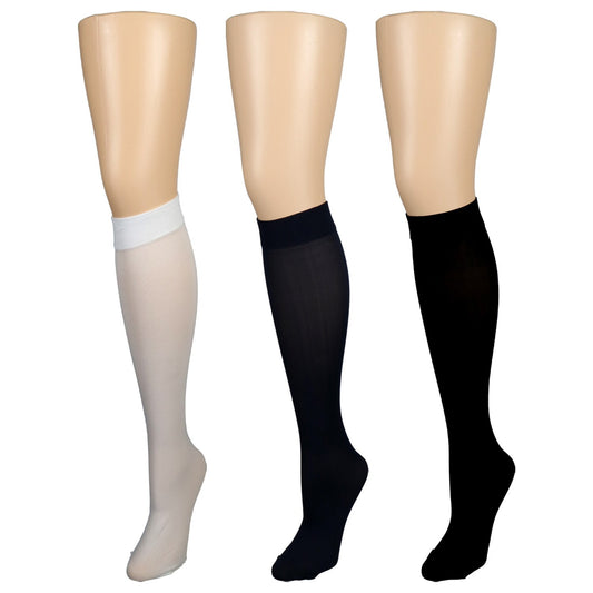 Juncture Women's Black Trouser Socks, 2 Pair Packs (Pack of 36)
