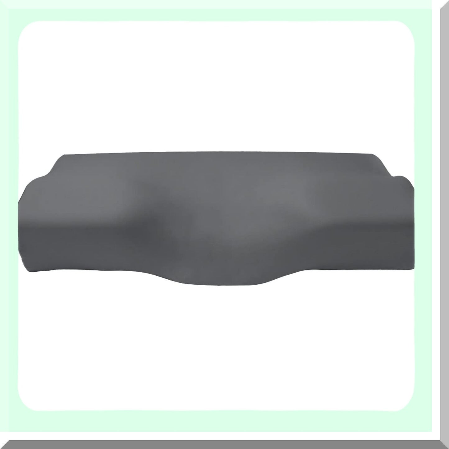 OrthoSilk ErgoCerv Dark Grey Pillowcase - Mulberry Silk Cover for Memory Foam Pillow - Orthopedic Sleep Support - 24" x 15" x 4.7"