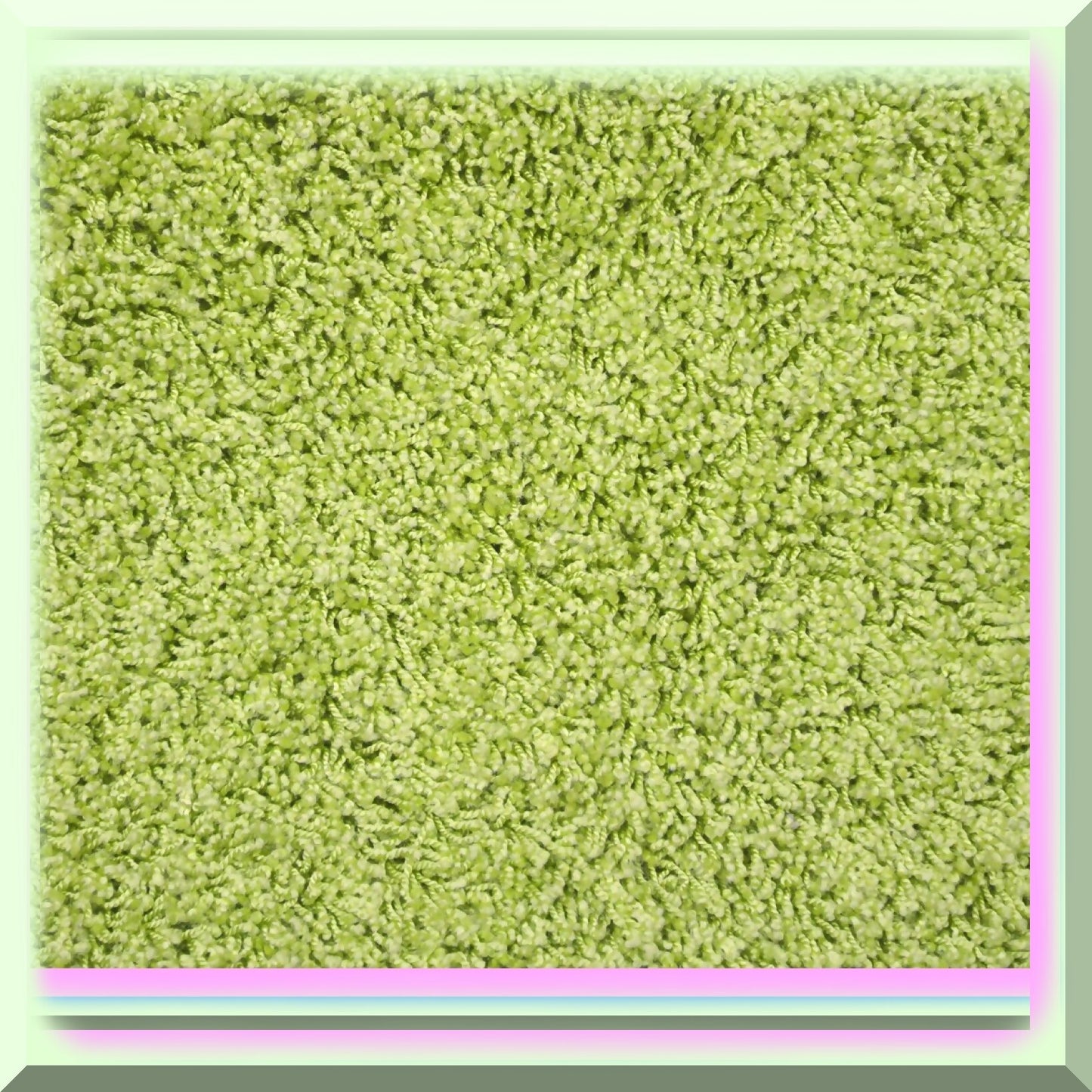 Shaggy Nylon Bath Rug 24x40 Lime Green