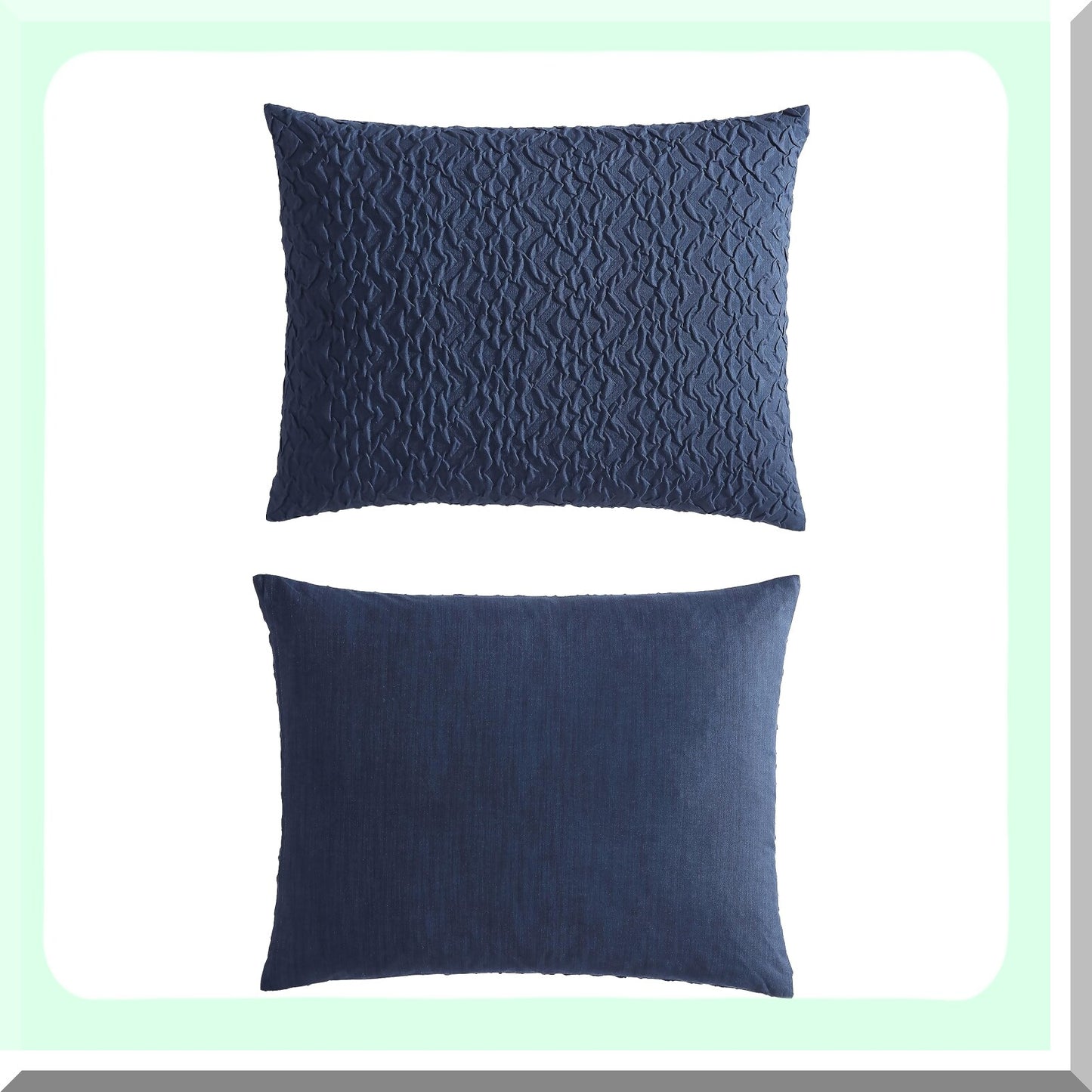 Navy Harbor Comfort Twin Set - Soft Cozy Microfiber Bedding with Matching Sham for All Season Home Decor. Twin Size Comforter Set.