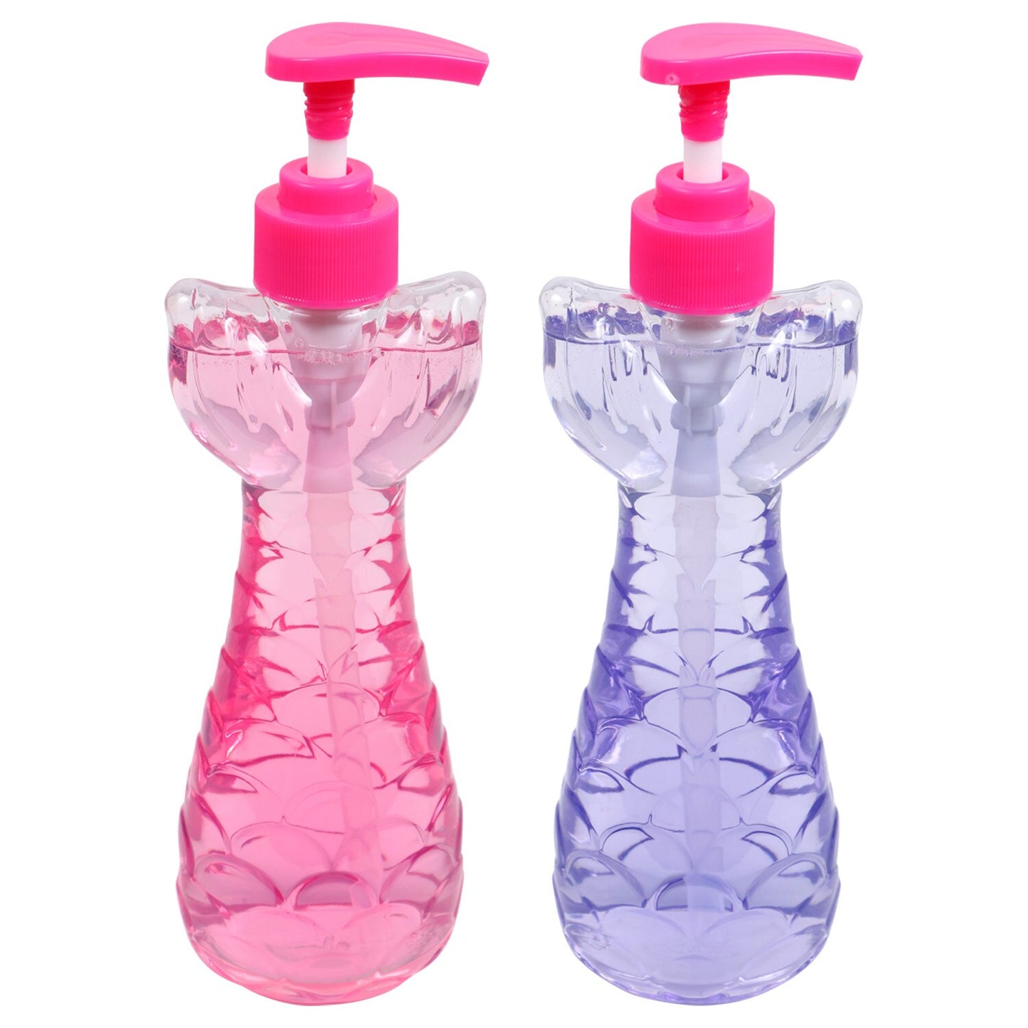 Mermaid Tail Shaped Plastic Hand Soap Dispensers (Pack of 24)