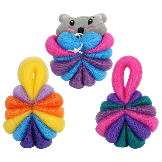 April Bath & Shower Kids Novelty Loop Bath Sponge, 6x4x2 in. (Pack of 36)