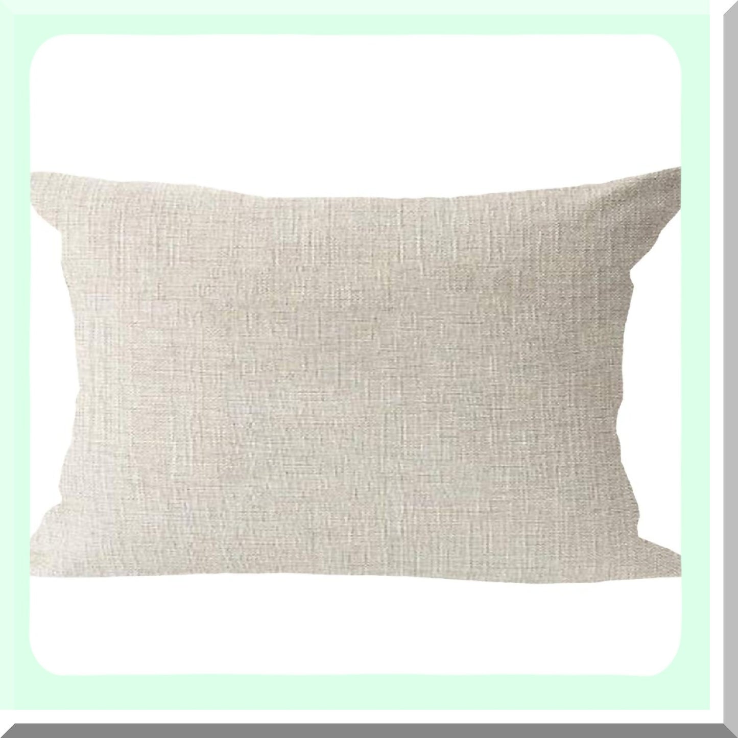 Snowflake Elk Winter Lumbar Pillow Cover - Merry Cotton Linen Throw Cushion Case for Sofa Couch 12"x20" - Let It Snow Wild Animal Decor Pillowcase