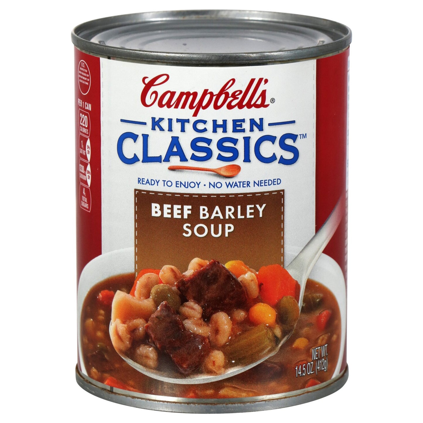 Campbell's Kitchen Classics Beef Barley Soup 14.5 oz (Pack of 12)