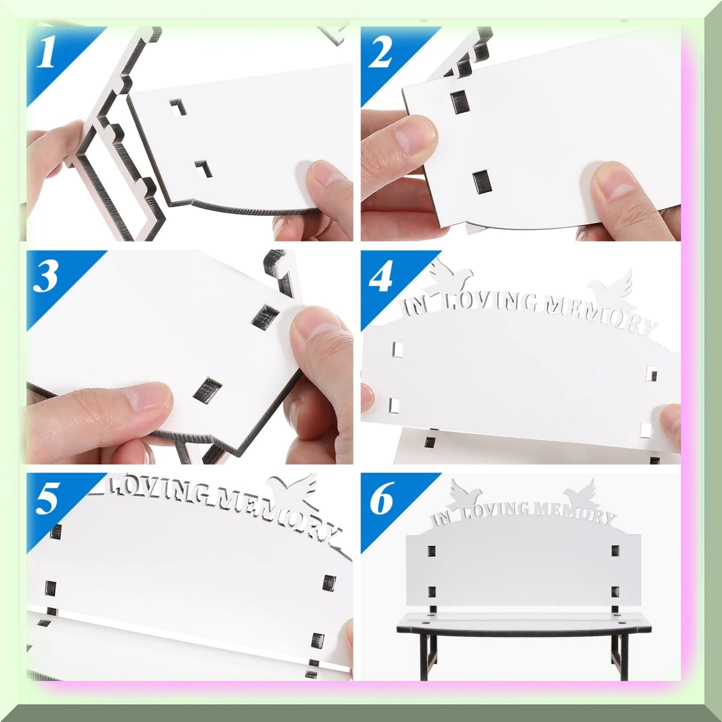 Nautical White Wooden Chair & Photo Frame Set