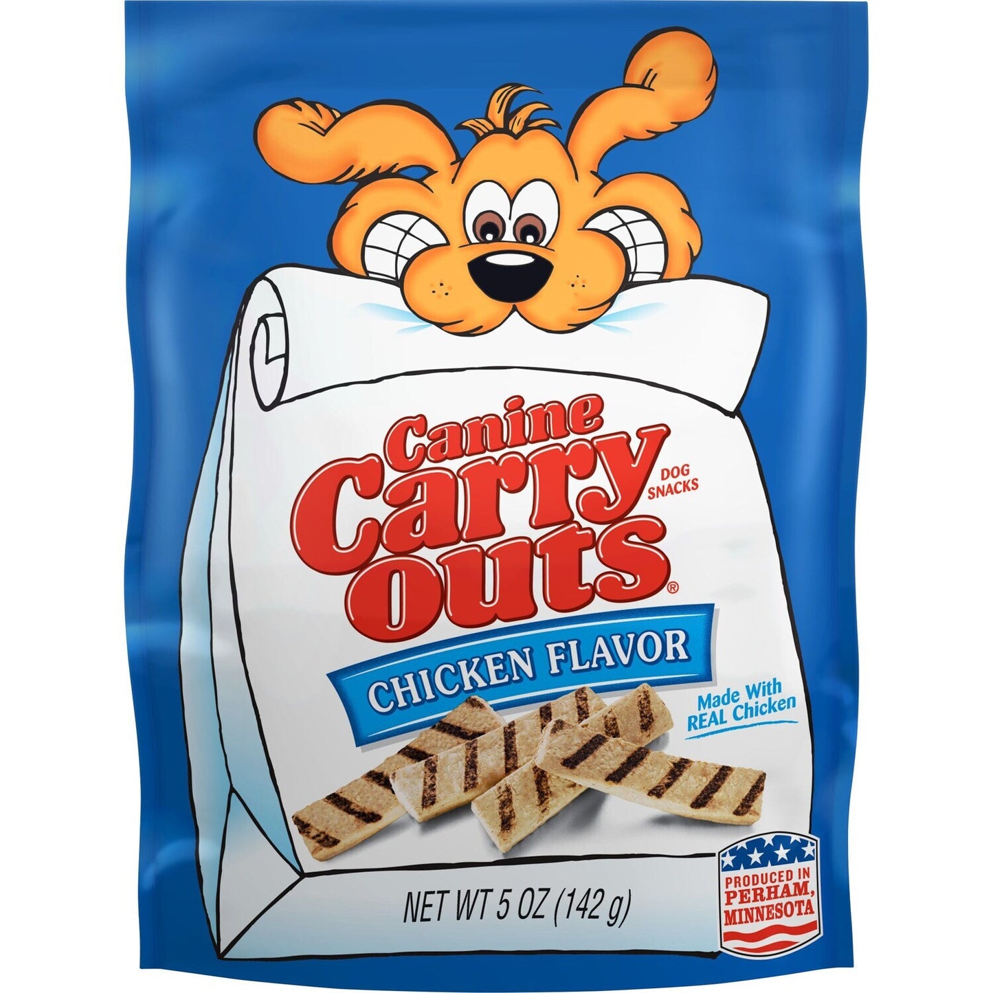 Canine Carry Out Chicken Flavored Dog Snacks, 5 oz. Bags (Pack of 12)