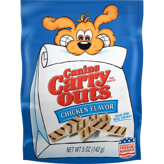 Canine Carry Out Chicken Flavored Dog Snacks, 5 oz. Bags (Pack of 12)