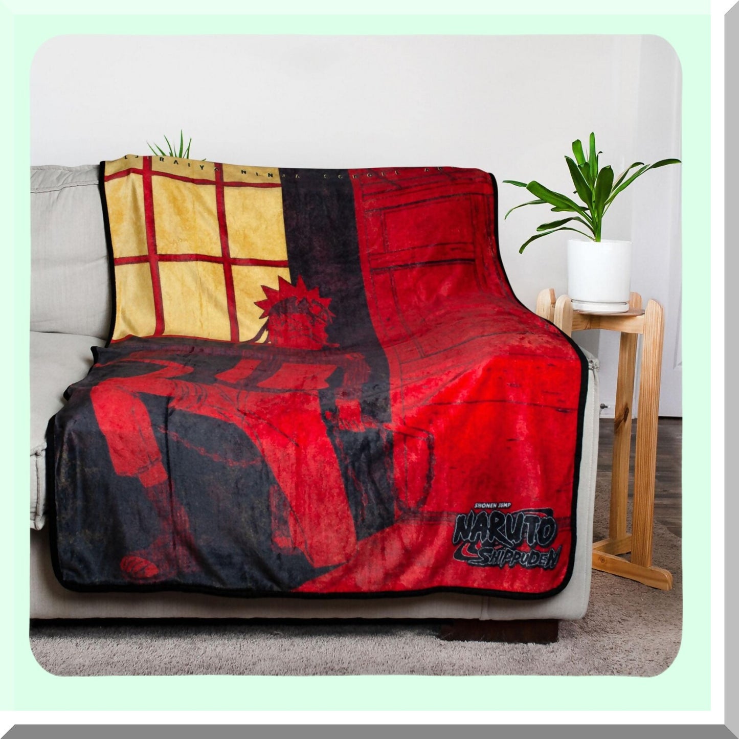 Shinobi Comfort: Naruto Ninja Fleece Throw Blanket 45x60 Inches