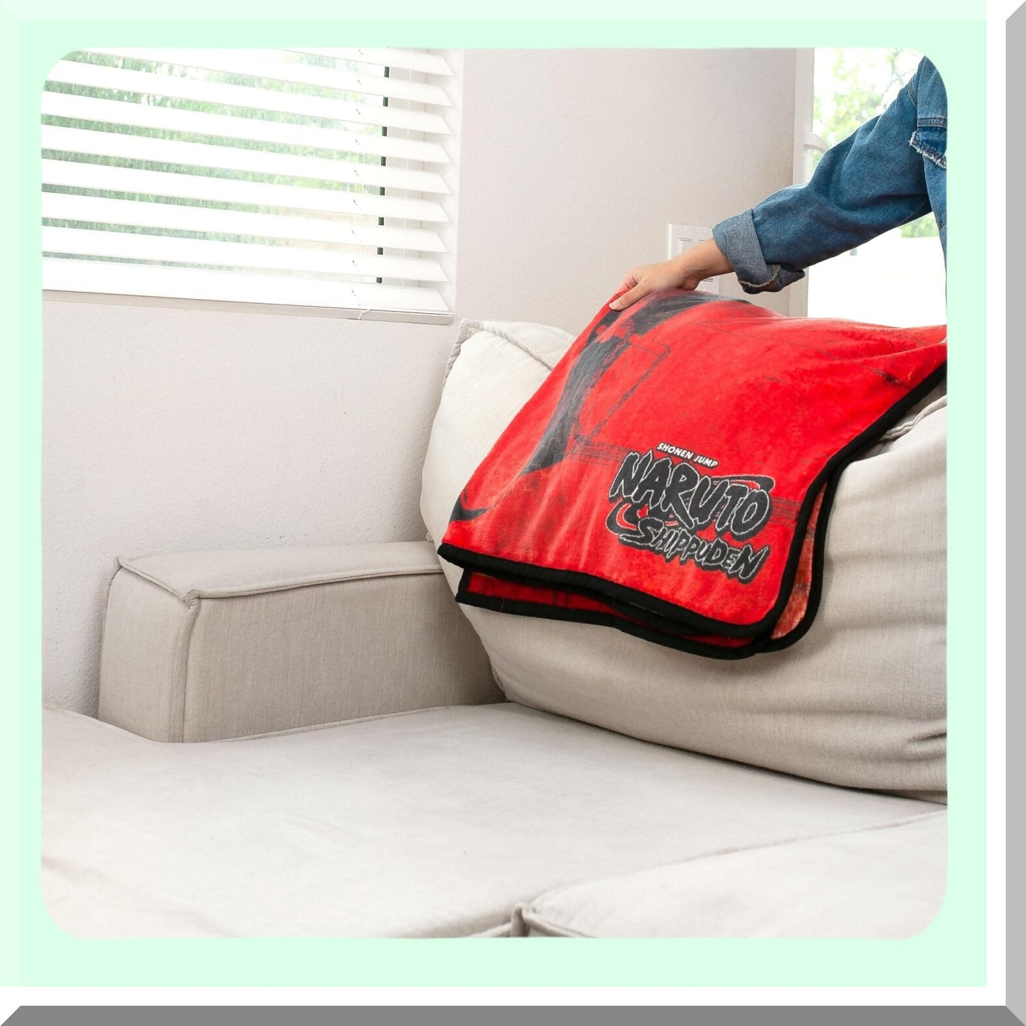 Shinobi Comfort: Naruto Ninja Fleece Throw Blanket 45x60 Inches