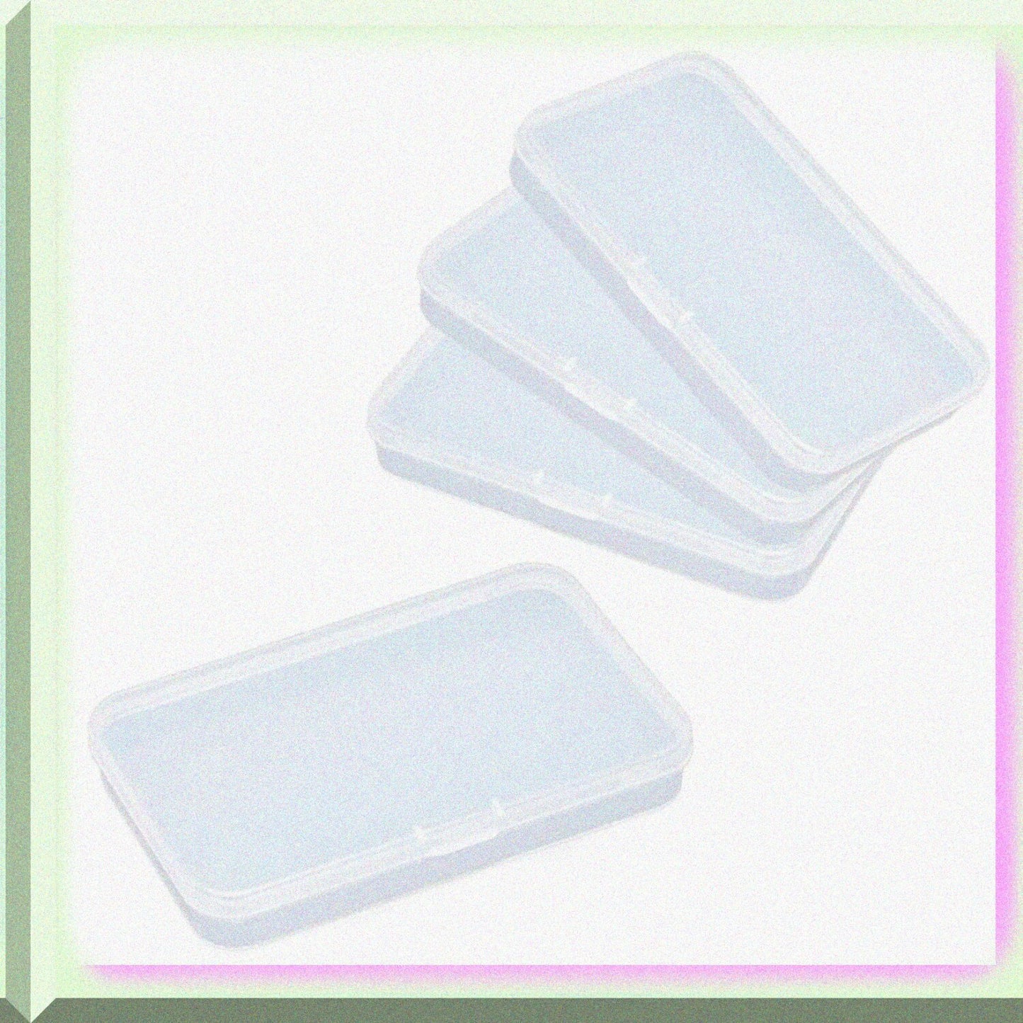 Clear Polypropylene Mini Storage Containers Pack of 4
