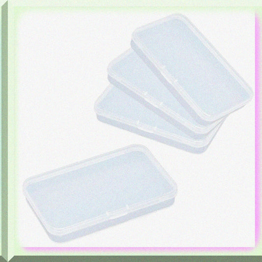 Clear Polypropylene Mini Storage Containers Pack of 4