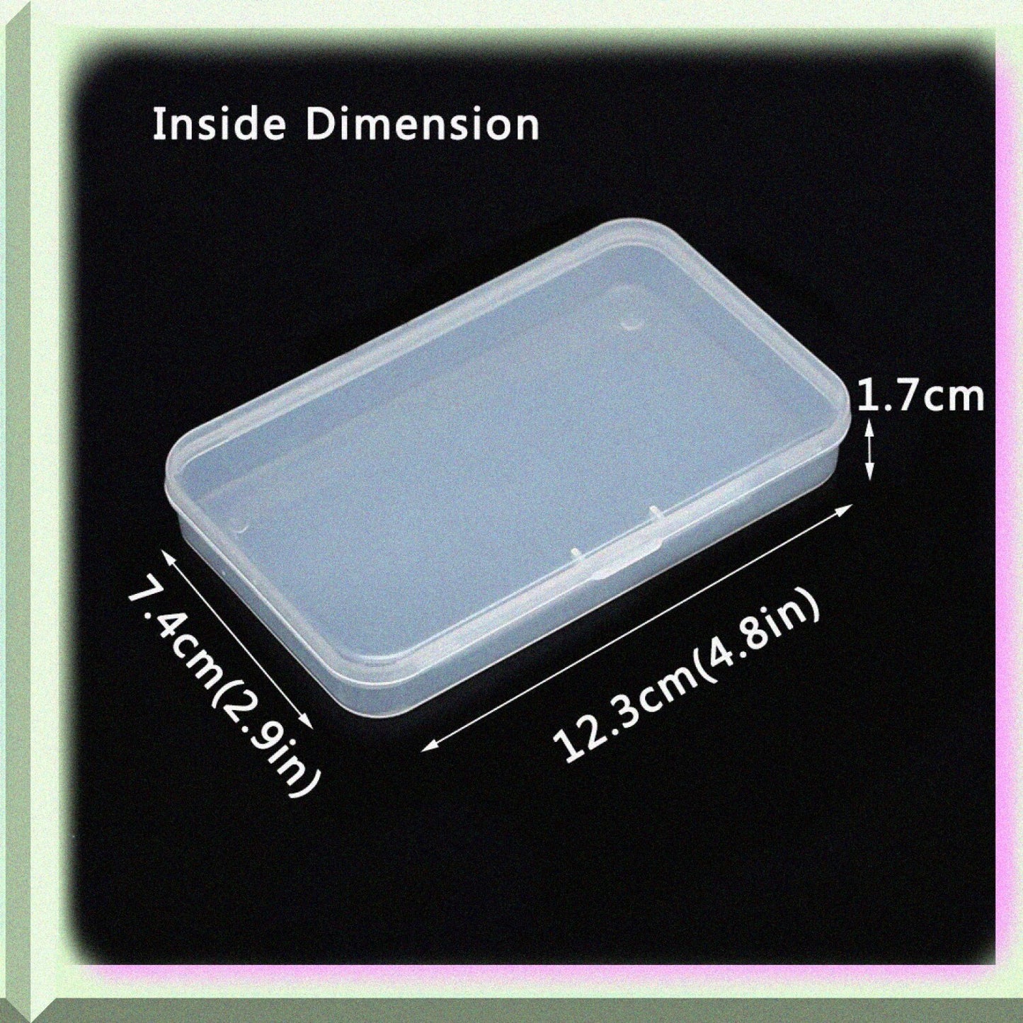 Clear Polypropylene Mini Storage Containers Pack of 4