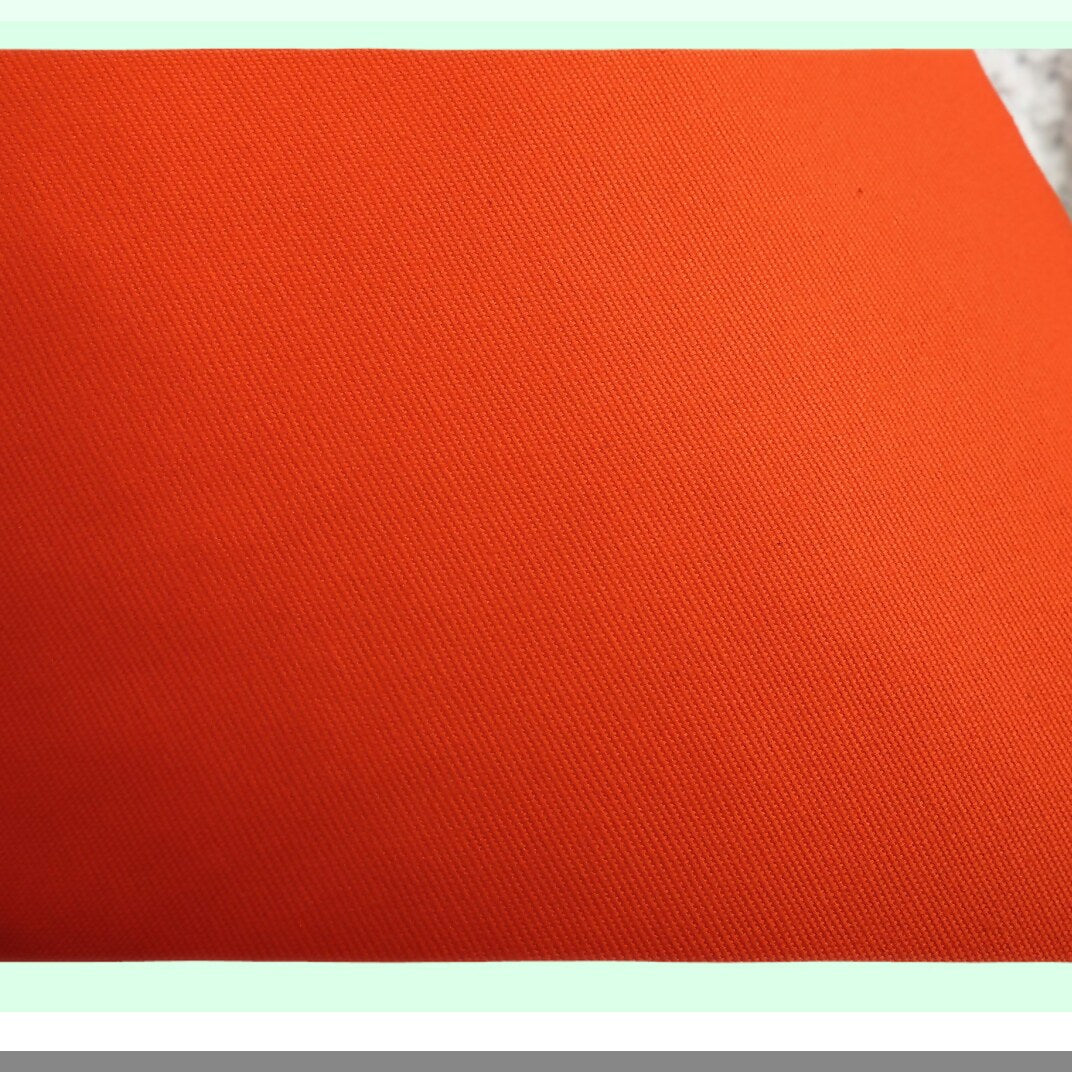 Vibrant Canvas Cushion Covers - Set of 2 Decorative 100% Cotton Throw Pillow Cases in Deep Orange - 18"x18" - 45 Color Options"