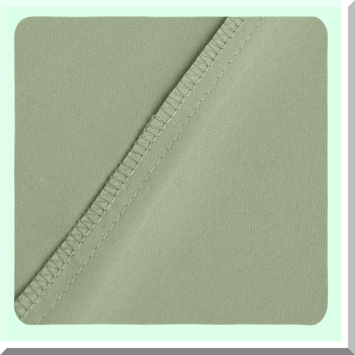 Sage Green Microfiber Pillowcase Set - Queen Size 12 Pack - Soft Brushed Fabric - Envelope Closure - 20x30 Inches - Bulk Pillow Case Set for Home, Hotels, Schools